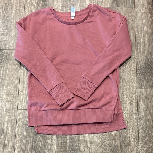 90 Degree By Reflex Dusty Rose Sweatshirt - Picture 1 of 2